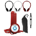 Full Color Folding Headphones with Pouch